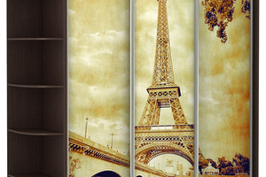 Шкаф-купе "Трио" с фотопечатью "Париж" - фото