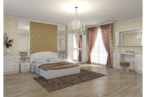 Модульная спальня "Венеция"  жемчуг  - фото