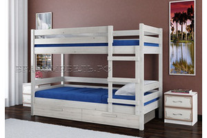 Кровать "Джуниор"  белый античный Вrаvо мебель - фото