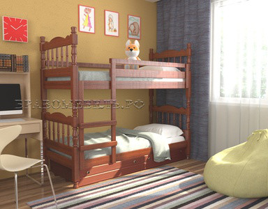 Кровать "Соня" орех Вrаvо мебель - фото
