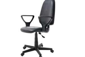 Кресло компьютерное Престиж (черный) - фото