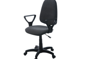 Кресло компьютерное Престиж (т. серый) - фото